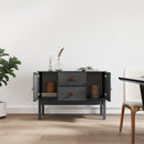 skænk 110x40x78 cm massivt fyrretræ grå