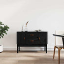 skænk 110x40x78 cm massivt fyrretræ sort