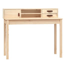 skrivebord 110x50x93 cm massivt træ fyrretræ