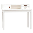 skrivebord 110x50x93 cm massivt fyrretræ hvid