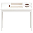 skrivebord 110x50x93 cm massivt fyrretræ hvid