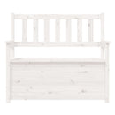 bænk 112,5x51x,5x96,5 cm massivt fyrretræ hvid