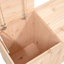 vasketøjskurv 88,5x44x66 cm massivt fyrretræ