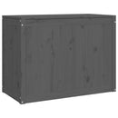 vasketøjskurv 88,5x44x66 cm massivt fyrretræ grå