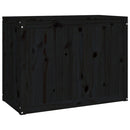 vasketøjskurv 88,5x44x66 cm massivt fyrretræ sort