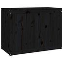 vasketøjskurv 88,5x44x66 cm massivt fyrretræ sort