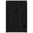 vasketøjskurv 88,5x44x66 cm massivt fyrretræ sort