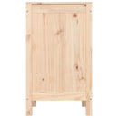 vasketøjskurv 44x44x76 cm massivt fyrretræ