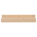 væghylder 2 stk. 50x12x9 cm massivt fyrretræ