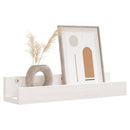 væghylder 2 stk. 50x12x9 cm massivt fyrretræ hvid