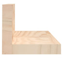 væghylder 2 stk. 50x11x9 cm massivt fyrretræ