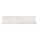 væghylder 2 stk. 50x11x9 cm massivt fyrretræ hvid