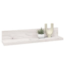 væghylder 2 stk. 50x11x9 cm massivt fyrretræ hvid