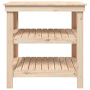 arbejdsbord 78,5x50x80 cm massivt fyrretræ