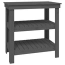 arbejdsbord 78,5x50x80 cm massivt fyrretræ grå