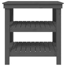 arbejdsbord 78,5x50x80 cm massivt fyrretræ grå