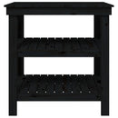 arbejdsbord 78,5x50x80 cm massivt fyrretræ sort