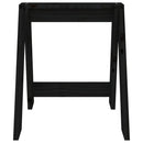 taburetter 2 stk. 40x40x45 cm massivt fyrretræ sort