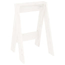 taburetter 2 stk. 40x40x60 cm massivt fyrretræ hvid