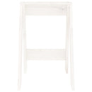 taburetter 2 stk. 40x40x60 cm massivt fyrretræ hvid