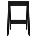 taburetter 2 stk. 40x40x60 cm massivt fyrretræ sort
