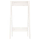 taburetter 2 stk. 40x40x75 cm massivt fyrretræ hvid