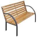 havebænk 112 cm massivt fyrretræ