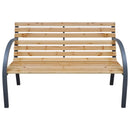 havebænk 112 cm massivt fyrretræ
