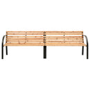dobbelt havebænk 225 cm massivt grantræ