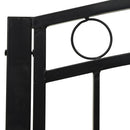 havebænk med bord 120 cm stål sort