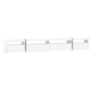 tv-skab med LED-lys 270x35x40 cm hvid