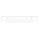 tv-skab med LED-lys 230x36,5x40 cm hvid