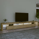 tv-bord med LED-lys 290x36,5x40 cm sonoma-eg