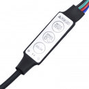 tv-bord med LED-lys 290x36,5x40 cm sonoma-eg