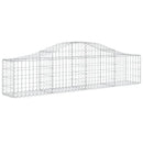 buet gabionkurv 200x30x40/60 cm galvaniseret jern