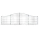 buet gabionkurv 200x30x40/60 cm galvaniseret jern