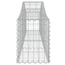 buet gabionkurv 200x30x40/60 cm galvaniseret jern