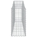 buet gabionkurv 200x30x60/80 cm galvaniseret jern