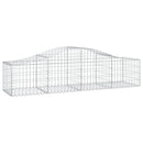 buet gabionkurv 200x50x40/60 cm galvaniseret jern