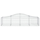 buet gabionkurv 200x50x40/60 cm galvaniseret jern