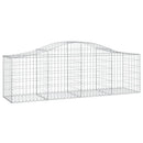 buet gabionkurv 200x50x60/80 cm galvaniseret jern