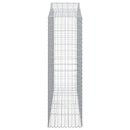 buet gabionkurv 200x50x160/180 cm galvaniseret jern