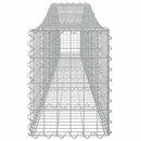 buet gabionkurv 400x30x40/60 cm galvaniseret jern