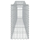buet gabionkurv 400x30x60/80 cm galvaniseret jern
