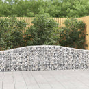 buet gabionkurv 400x30x60/80 cm galvaniseret jern
