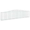 buet gabionkurv 400x30x80/100 cm galvaniseret jern