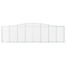 buet gabionkurv 400x30x100/120 cm galvaniseret jern
