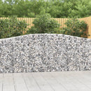 buet gabionkurv 400x30x100/120 cm galvaniseret jern
