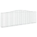 buet gabionkurv 400x30x120/140 cm galvaniseret jern