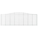 buet gabionkurv 400x30x120/140 cm galvaniseret jern